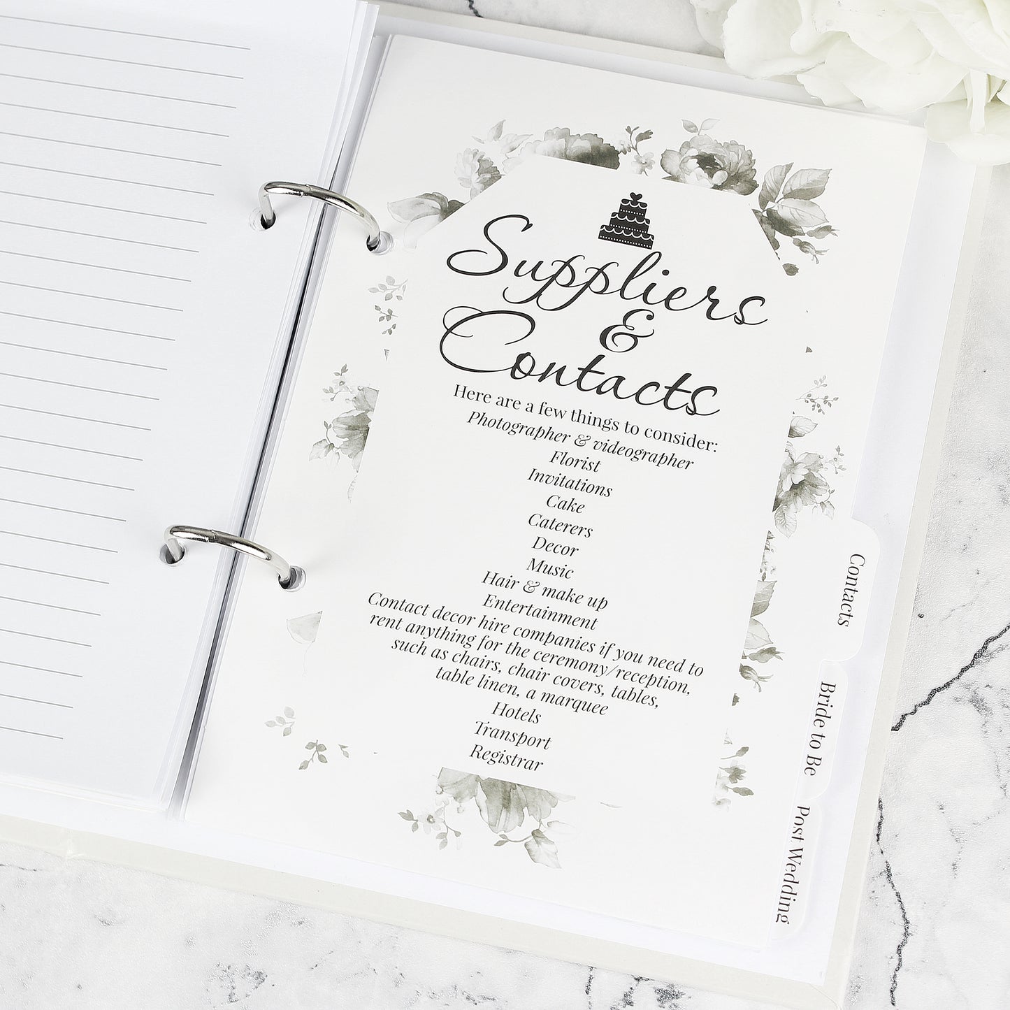 Personalised Autumnal Wedding Planner