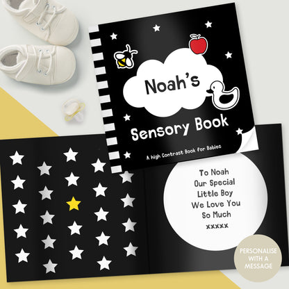 High Contrast Black and White Baby Sensory Book