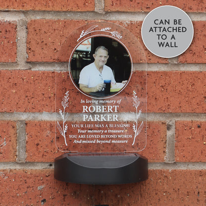 Memorial Photo Upload Outdoor Solar Light