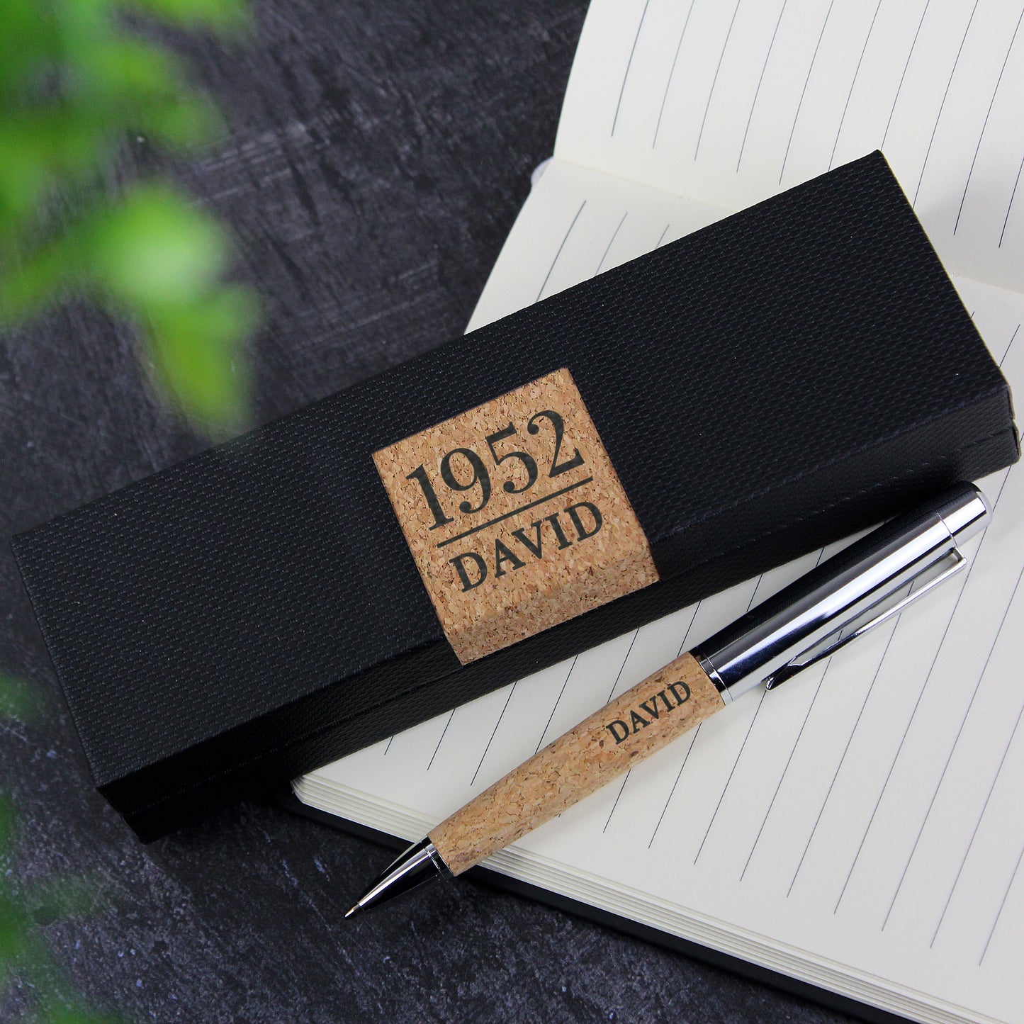 Personalised Pen Set With Large Date & Name