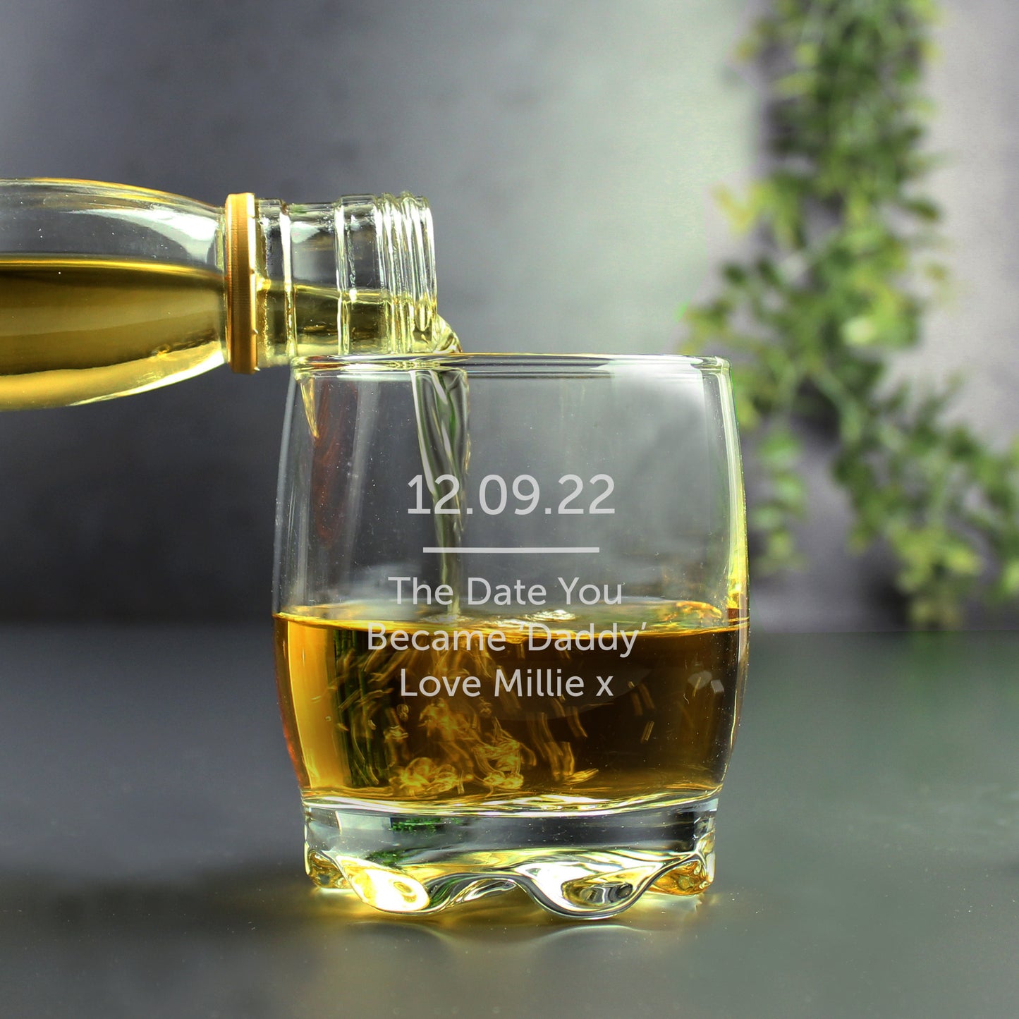 Whiskey Tumbler Engraved With Free Text