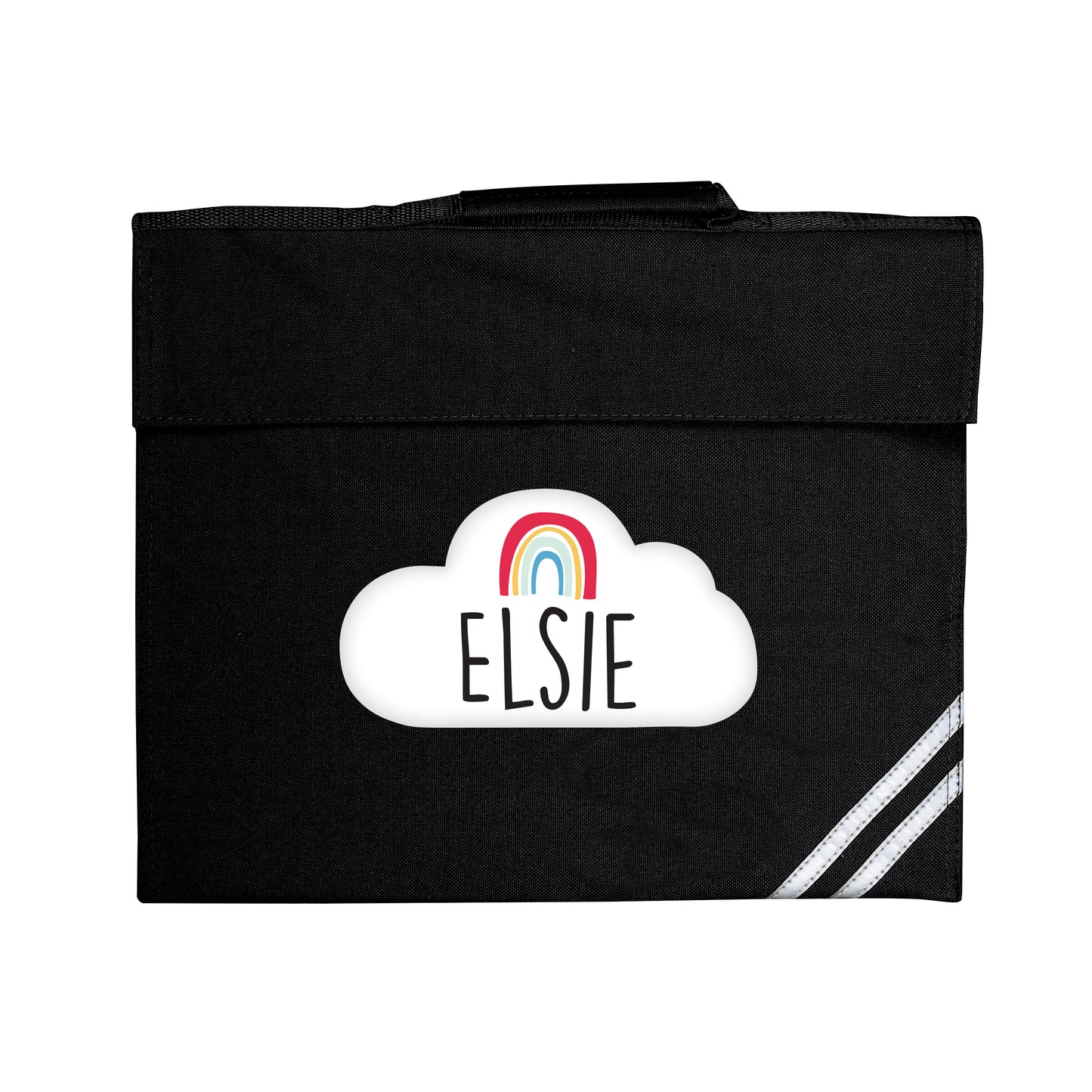 Personalised Rainbow School Book Bag