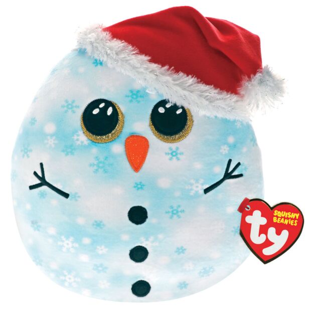 Personalised Ty Fleck Snowman 14” Christmas Squishaboo